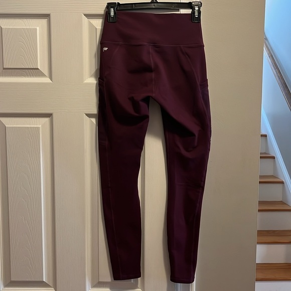 Fabletics PowerHold Burgundy Leggings - Picture 6 of 7
